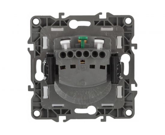 Розетка с крышкой ЭРА 12210314 2PE Schuko, со шторками, 16A/250В, IP20, Б0019329 – изображение 2