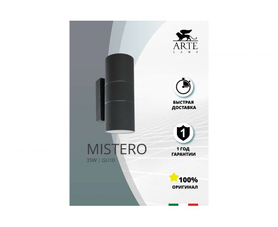 Уличный светильник Arte Lamp A3302AL-2BK – изображение 2