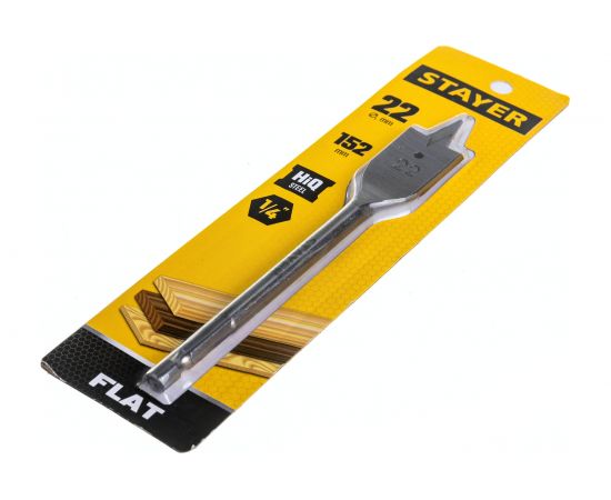 Сверло перьевое по дереву FLAT 22 мм Stayer 2950-22_z01 – изображение 2