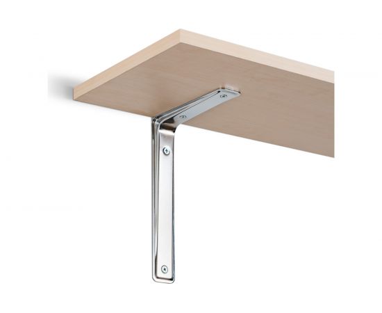 Кронштейн VORMANN 3-F 115х80х40 мм, оцинкованный, цвет: хром, 30 кг 00165 115 C – изображение 2