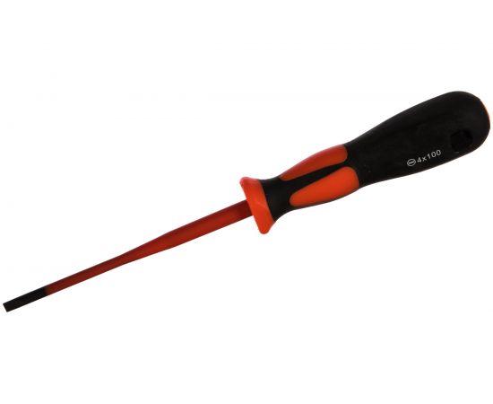 Диэлектрическая отвертка шлиц 4,0x100 КВТ Слим 78588 – изображение 2