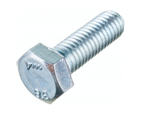 Болт Стройметиз М8х25 DIN 933, класс прочности 8.8, цинк уп. 4 шт 3021621 – изображение 3