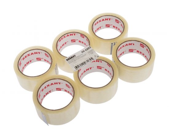 Упаковочная клейкая лента REXANT 48 мм х 50 мкм, прозрачный, рулон 66 м 09-4202 – изображение 3