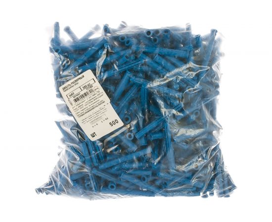 Распорный дюбель Чапай 6х60 шипы+усы, синие 500шт - пакет Tech-Krep 111146 – изображение 3