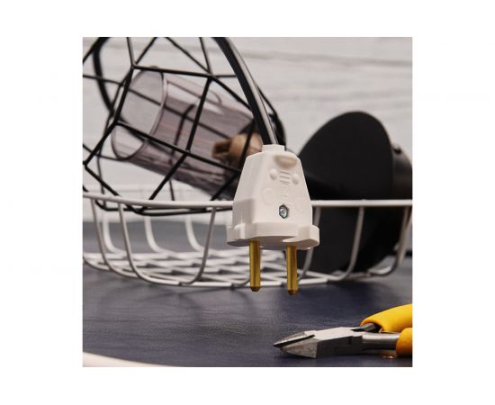 Универсальная вилка REXANT 6А без заземляющего контакта 11-8501 – изображение 3