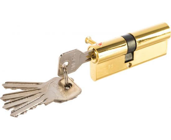 Цилиндровый механизм НОРА-М ЕСО Z Л-80 45-35 латунь 15331 – изображение 3