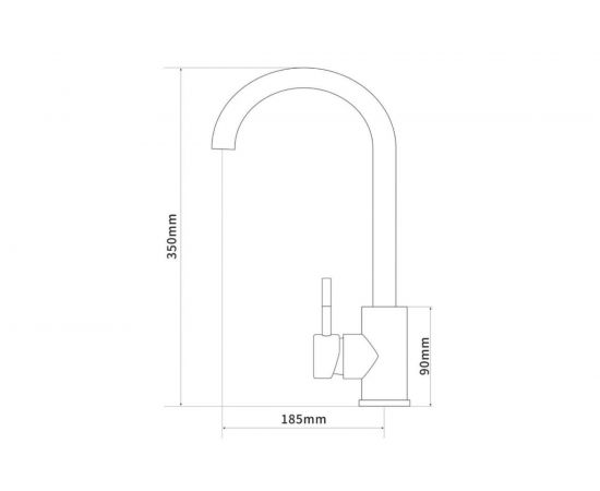 Смеситель для кухни SHIMIZU с высоким изливом high-S smz 1006559 – изображение 4