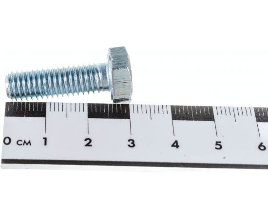 Болт Стройметиз М8х25 DIN 933, класс прочности 8.8, цинк уп. 4 шт 3021621 – изображение 4