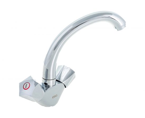Смеситель для раковины и умывальника ESKO Moscow латунный, с поворотным изливом, хром, Чехия MS26 