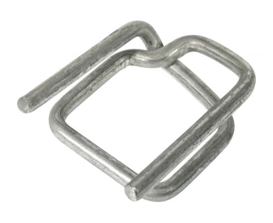 Пряжка Кордленд оцинкованная, 16x29x3 мм, для ПП/ПЭТ ленты 15-16 мм, 1000 шт. PR-16zn KREP-00183 