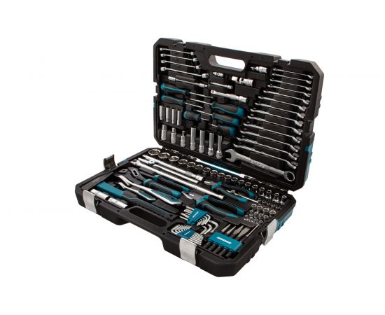 Набор инструментов Gross 115 предметов, 120 зубьев, CrV, 1/4, 1/2 14152 