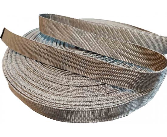 Ременная лента Эбис 20 мм, 50 м, серебро 72320 