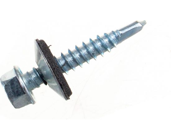 Кровельный саморез Качественный КРЕПЕЖ цинк, 5.5х32 мм, 120 шт 0500185 КЧ 