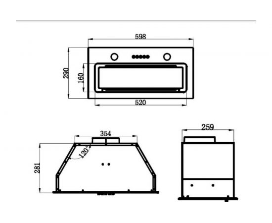 Кухонная вытяжка MAUNFELD белый TRAPEZE 601GG WHITE – изображение 15