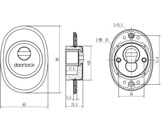 Декоративная броненакладка DOORLOCK DL DEF5025 SN матовый никель 73370 – изображение 2
