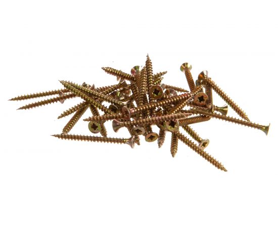 Саморез Стройметиз 3,0х35 универсальный, желтый цинк уп. 200 шт. 2140274 – изображение 2