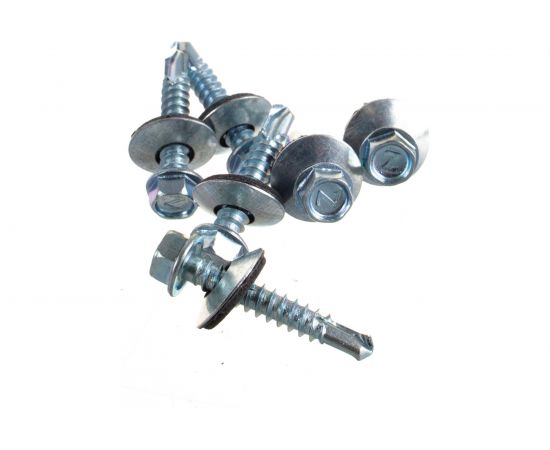 Кровельный саморез Качественный КРЕПЕЖ цинк, 5.5х32 мм, 120 шт 0500185 КЧ – изображение 2