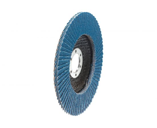 Круг лепестковый торцевой по металлу PROFI (125х22 мм; Р60; циркониевый корунд) Русский Мастер РМ-90269 – изображение 2