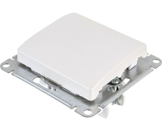 1-клавишный механизм выключателя Schneider Electric скрытой проводки Glossa 10А IP20 1 10AX перламутр GSL000611 – изображение 2