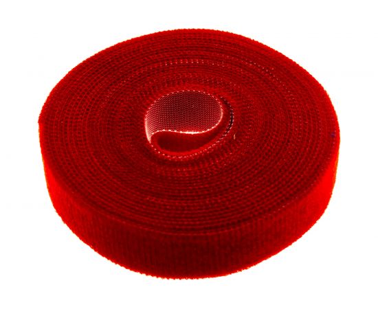 Универсальная лента велькро (5мх20.5 мм, красная) FORTISFLEX ЛВУ 78438 – изображение 2