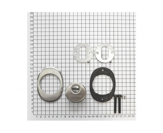 Декоративная броненакладка DOORLOCK DL DEF5025 SN матовый никель 73370 – изображение 3