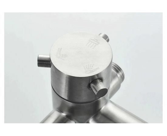 Душевая система LEDEME картридж 35 мм, с тропическим душем, нержавеющий корпус и комплектующие L72401 65822 – изображение 4