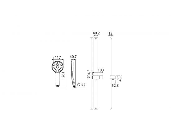 Душевой гарнитур IDDIS Slide черный SLI1FB0i16 – изображение 4