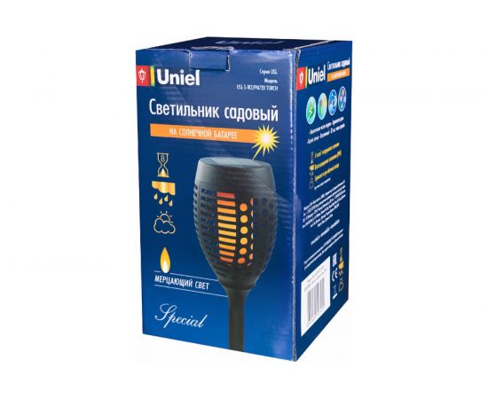 Садовый светильник на солнечной батарее Uniel USL-S-182/PM720 TORCH, Факел UL-00003846 – изображение 4