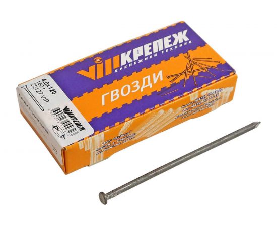 Строительные гвозди VIPкрепеж 4.0х120, 180 г 22127 VIP – изображение 4