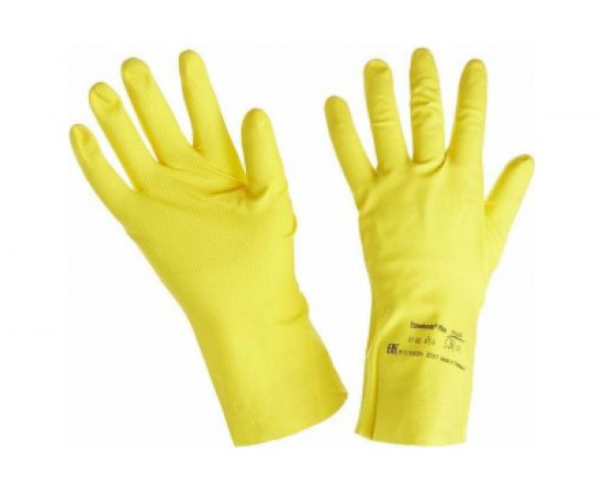 Перчатки ANSELL ALPHATEC 87-190, желтые, латекс, р. 9.5-10 1470-10 – изображение 5