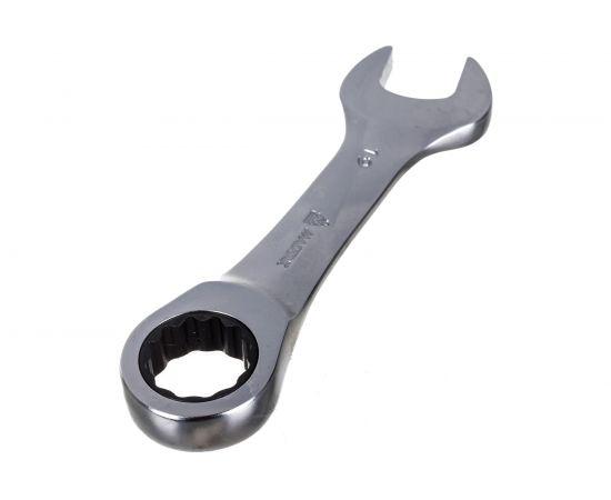 Набор комбинированных трещоточных укороченных ключей 10-19мм, 7шт МАСТАК 0215-07H – изображение 6