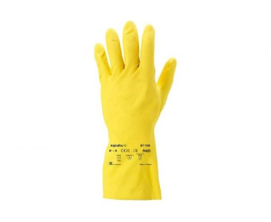 Перчатки ANSELL ALPHATEC 87-190, желтые, латекс, р. 9.5-10 1470-10 – изображение 7