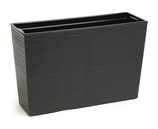 Цветник с вкладышем LAMELA Sp.z o. 631 WERBENA dluto 19х56х36.5 см, графит 049847 