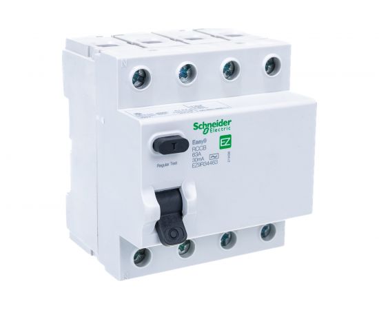 Выключатель дифференциального тока Schneider Electric 4п 63А 30мА тип AC EASY 9 SchE EZ9R34463 