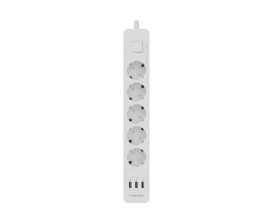 Удлинитель с USB зарядкой HARPER UCH-560 White H00003014 