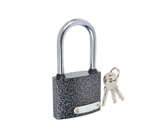 Навесной замок ЕРМАК Влагонепроницаемый с длинной дужкой, 63 мм 673-036 