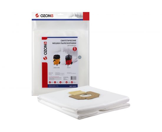 Мешки для пылесоса DEWALT, FLEX, 5 шт., синтетические OZONE MXT-315/5 