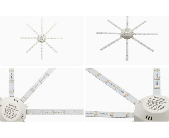 Комплект светодиодных линеек Apeyron Звездочка 220В, 20Вт, smd,5730,1500Лм, 3000К, IP30, 02-45 – изображение 14