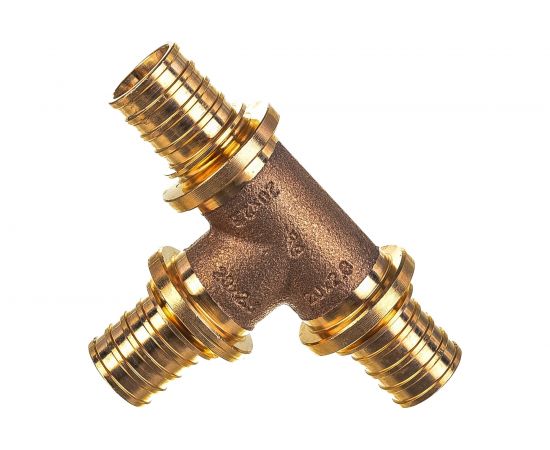 Равнопроходной тройник Rehau 20 20 20 бронза RX 13777261001 – изображение 2