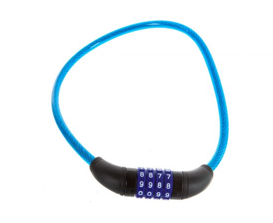 Замок Зубр ПРОФЕССИОНАЛ тросовый, кодовый, с изменяемым кодом, длина троса - 650мм, d 10мм 37262-65_z01 – изображение 2