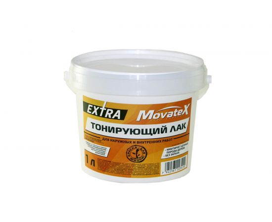 Тонирующий лак Movatex EXTRA бук, для наружных и внутренних работ, 1 кг Н00047 – изображение 2