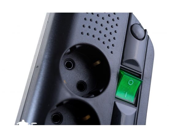 Сетевой фильтр Vektor COM черный 1.8-2м 15779 – изображение 2