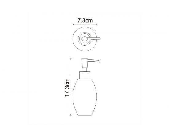 Дозатор для жидкого мыла WasserKRAFT Ruwer K-6799 – изображение 2