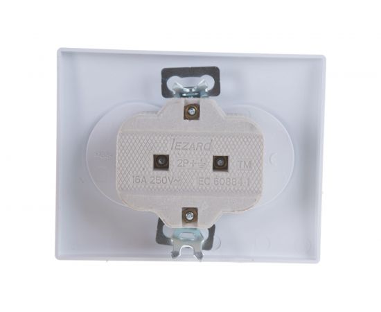 Двойная розетка LEZARD KARINA б/ з керамика белая 707-0200-128 – изображение 2