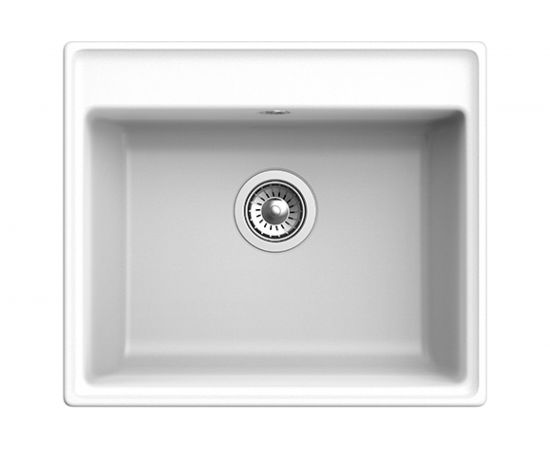 Мойка GRANFEST мрамор VERTEX 1-чаша, 580х500 мм., иней GF-V-580 – изображение 2