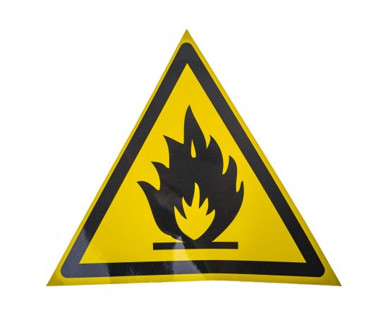Наклейка Контур Лайн 200х175 Пожароопасно, треугольник 10FC0301 – изображение 2