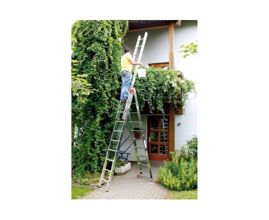 Универсальная лестница их трёх частей Krause MONTO TRIBILO 3х14 перекладин 129727 – изображение 2