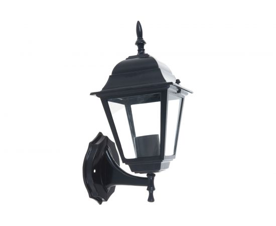 Садово-парковый светильник, четырехгранный на стену вверх 60W E27 230V, черный Feron 4101 11014 – изображение 2