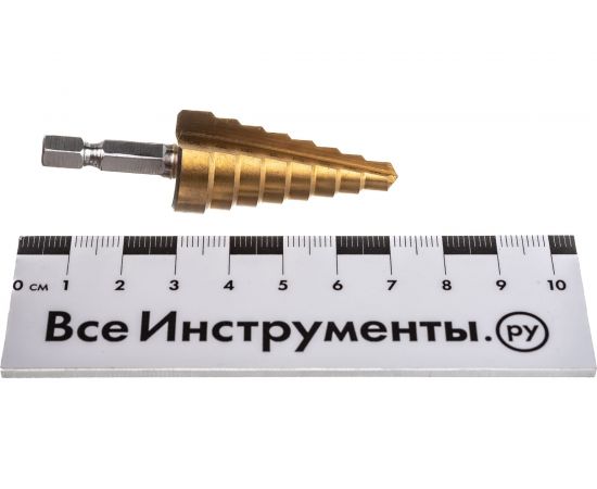 Сверло по металлу ступенчатое 6-20 мм для отверстий 6,8,10,12,14,16,18,20 мм РемоКолор 35-5-020 – изображение 3