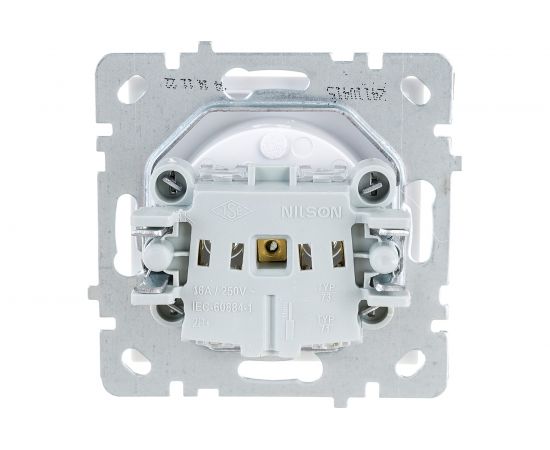 Розетка Nilson 1-местн. СУ , TOURAN-ALEGRA-THOR, белый 24110415 – изображение 3